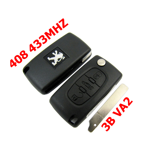 images of Peugeot 408 Remote 3 Button 433MHz